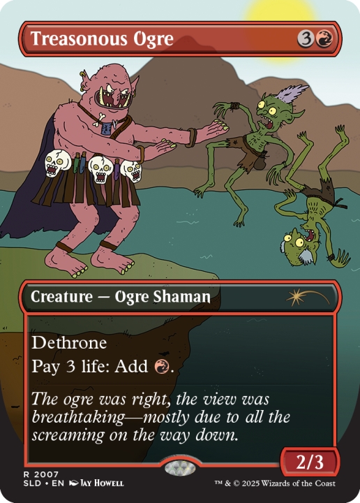 Treasonous Ogre in the group Magic the Gathering / Sets / Secret Lair / Featuring: Jay Howell at Proxyprinters.com (103159)