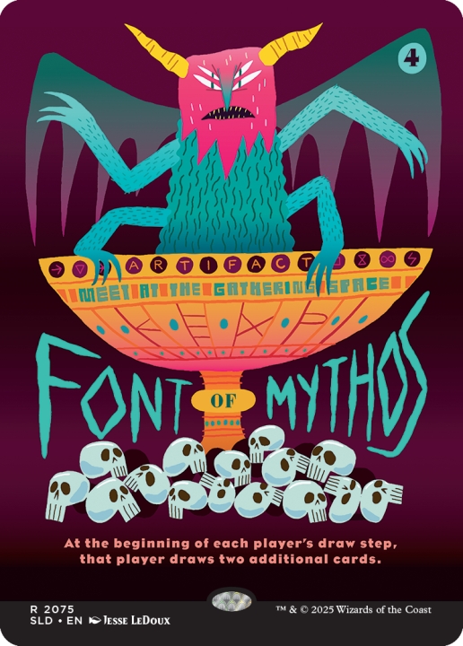Font of Mythos in the group Magic the Gathering / Sets / Secret Lair / Secret Lair x KEXP: You Are Not Alone at Proxyprinters.com (103171)