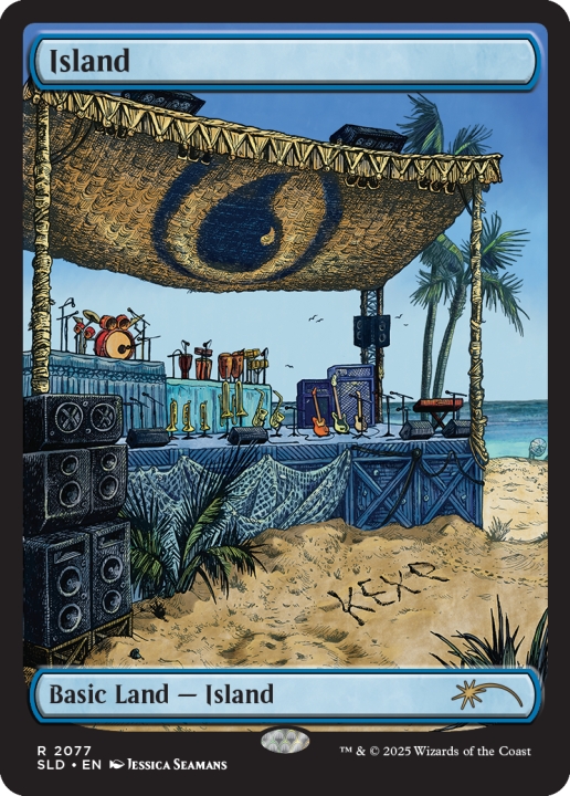Island in the group Magic the Gathering / Sets / Secret Lair / Secret Lair x KEXP: Where the Music Matters at Proxyprinters.com (103173)