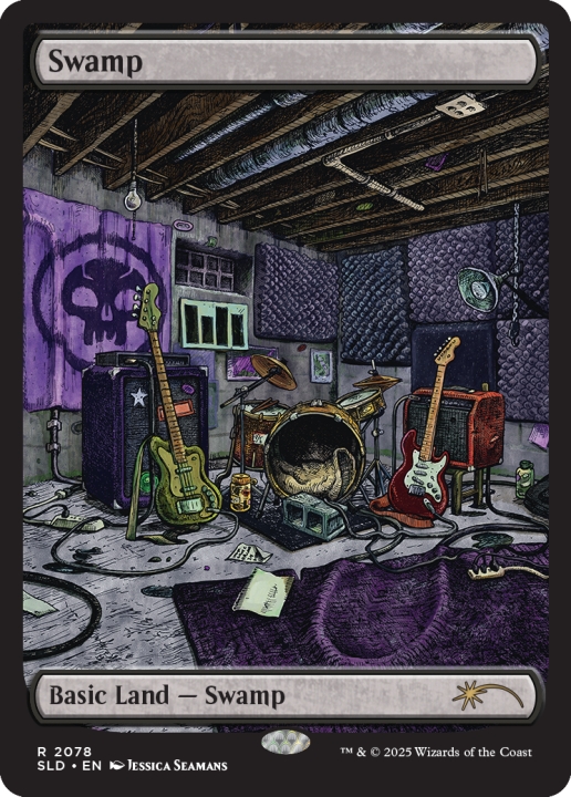 Swamp in the group Magic the Gathering / Sets / Secret Lair / Secret Lair x KEXP: Where the Music Matters at Proxyprinters.com (103174)