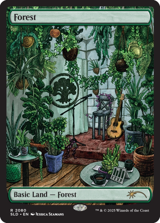 Forest in the group Magic the Gathering / Sets / Secret Lair / Secret Lair x KEXP: Where the Music Matters at Proxyprinters.com (103176)