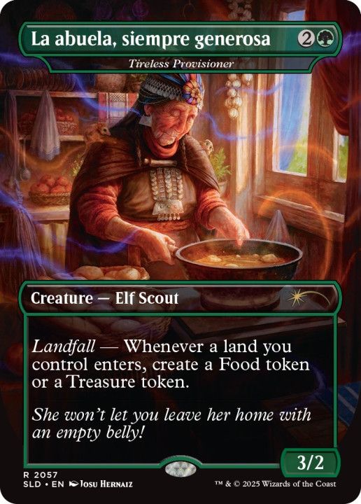 Tireless Provisioner as La abuela, siempre generosa in the group Magic the Gathering / Sets / Secret Lair / Nuestra Magia EN at Proxyprinters.com (103190)