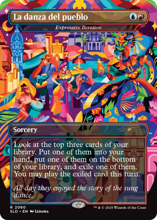 Expressive Iteration as La danza del pueblo in the group Magic the Gathering / Sets / Secret Lair / Nuestra Magia EN at Proxyprinters.com (103193)