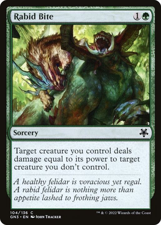 Rabid Bite in the group Magic the Gathering / Types / Colors / Green at Proxyprinters.com (10331)