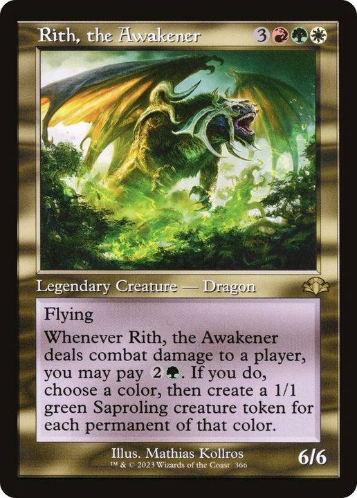 Rith, the Awakener in the group Magic the Gathering / Types / Colors / Multicolors / G, R, W at Proxyprinters.com (10416)