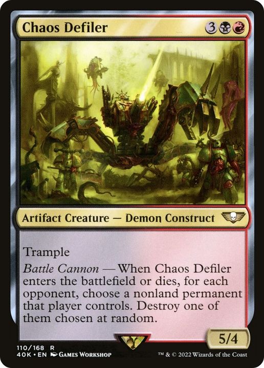 Chaos Defiler in the group Magic the Gathering / Types / Colors / Multicolors / B, R at Proxyprinters.com (10424)