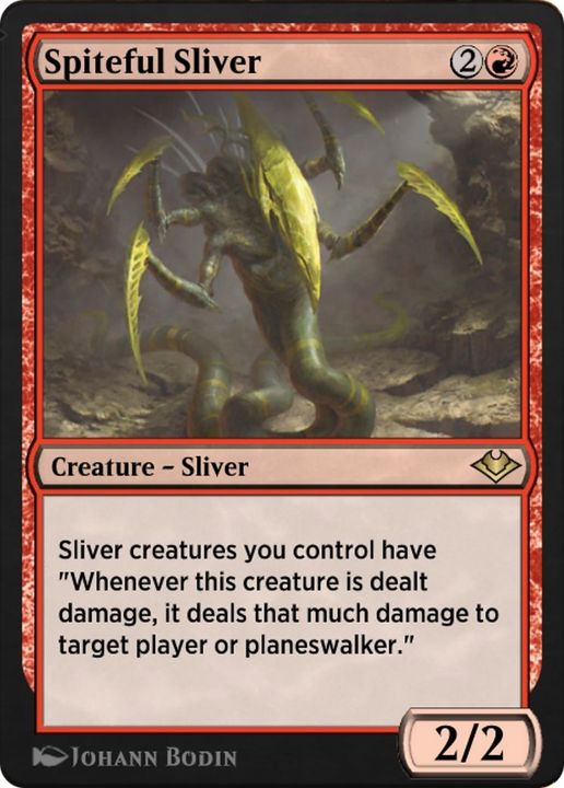 Spiteful Sliver in the group Magic the Gathering / Types / Colors / Red at Proxyprinters.com (10426)