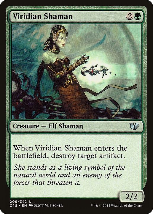 Viridian Shaman in the group Magic the Gathering / Types / Creatures / Elf at Proxyprinters.com (10427)