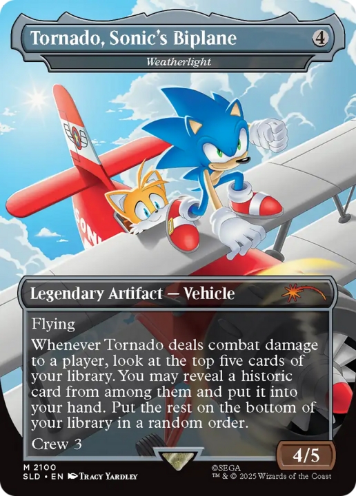 Tornado, Sonic's Biplane - Weatherlight in the group Magic the Gathering / Sets / Secret Lair / Secret Lair x Sonic / Secret Lair x Sonic: Turbo Gear at Proxyprinters.com (104278)