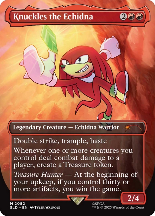 Knuckles the Echidna in the group Magic the Gathering / Sets / Secret Lair / Secret Lair x Sonic / Secret Lair x Sonic Friends & Foes at Proxyprinters.com (104288)