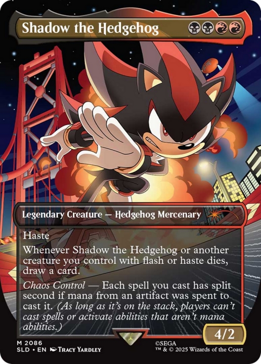 Shadow the Hedgehog in the group Magic the Gathering / Sets / Secret Lair / Secret Lair x Sonic / Secret Lair x Sonic Friends & Foes at Proxyprinters.com (104292)