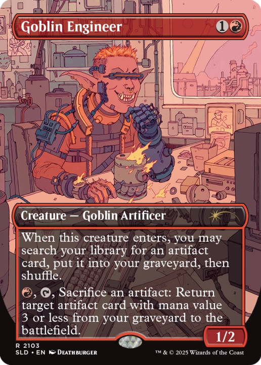 Goblin Engineer in the group Magic the Gathering / Sets / Secret Lair / Featuring: Deathburger at Proxyprinters.com (104295)