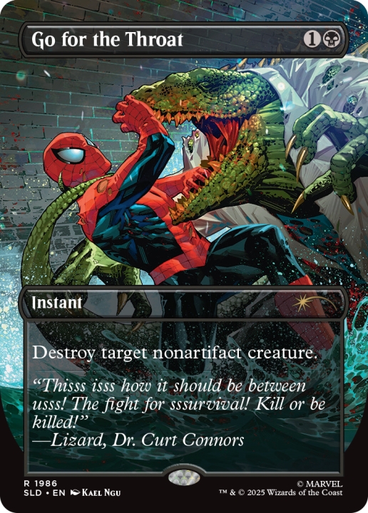 Go for the Throat in the group Magic the Gathering / Sets / Secret Lair / Secret Lair x Marvel's Spider-Man: Villainous Plots at Proxyprinters.com (104300)