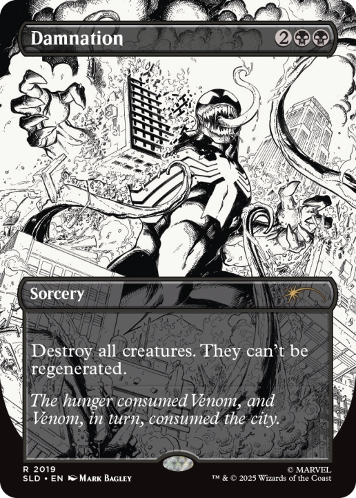 Damnation in the group Magic the Gathering / Sets / Secret Lair / Secret Lair x Marvel's Spider-Man: Venom Unleashed (Inks) at Proxyprinters.com (104304)