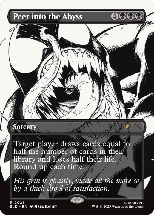 Peer into the Abyss in the group Magic the Gathering / Sets / Secret Lair / Secret Lair x Marvel's Spider-Man: Venom Unleashed (Inks) at Proxyprinters.com (104306)