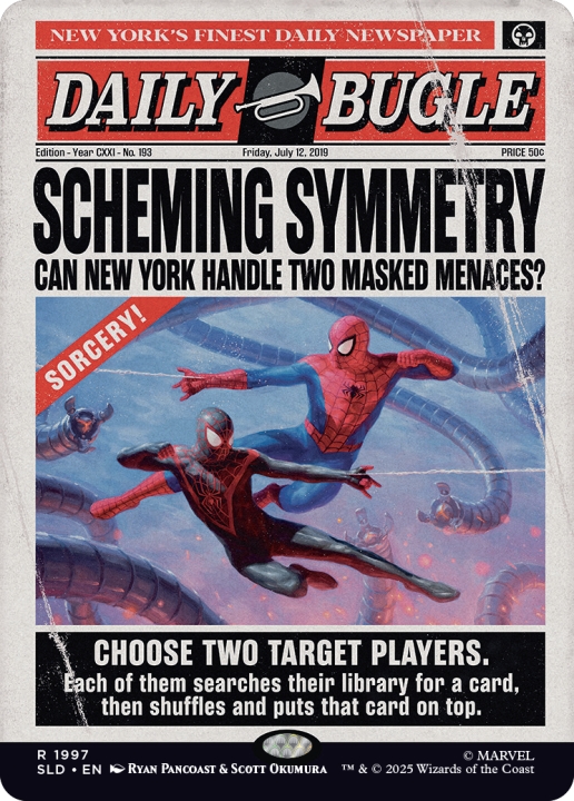 Scheming Symmetry in the group Magic the Gathering / Sets / Secret Lair / Secret Lair x Marvel's Spider-Man: Daily Bugle Breaking News at Proxyprinters.com (104316)