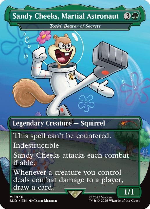 Toski, Bearer of Secrets as Sandy Cheeks, Martial Astronaut in the group Magic the Gathering / Sets / Secret Lair / Secret Lair x SpongeBob SquarePants: Legends of Bikini Bottom at Proxyprinters.com (104342)