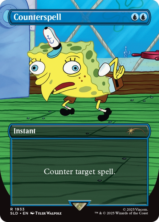 Counterspell in the group Magic the Gathering / Sets / Secret Lair / Secret Lair x SpongeBob SquarePants: Internet Sensation at Proxyprinters.com (104345)