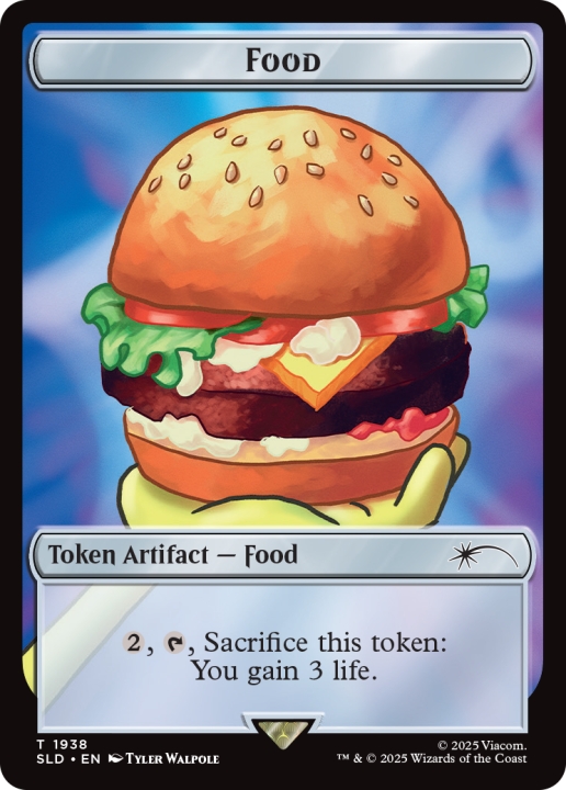 Food Token in the group Magic the Gathering / Sets / Secret Lair / Secret Lair x SpongeBob SquarePants: Internet Sensation at Proxyprinters.com (104350)