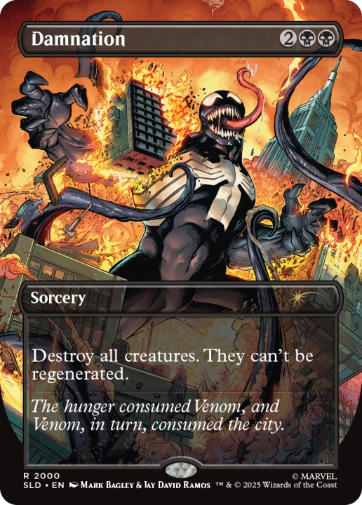 Damnation in the group Magic the Gathering / Sets / Secret Lair / Secret Lair x Marvel’s Spider-Man: Venom Unleashed (Colors) at Proxyprinters.com (104384)
