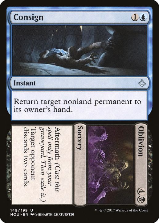 Consign // Oblivion in the group Magic the Gathering / Types / Colors / Multicolors / B, U at Proxyprinters.com (10440)