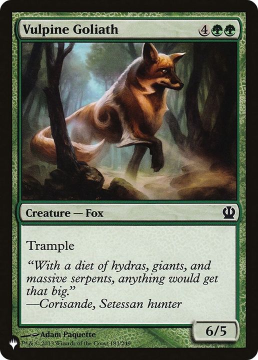 Vulpine Goliath in the group Magic the Gathering / Sets / The List at Proxyprinters.com (10441)