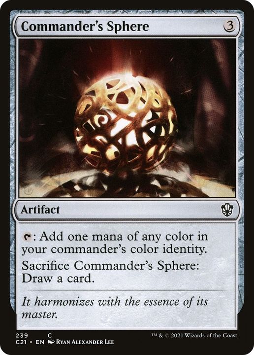 Commander's Sphere in the group Magic the Gathering / Types / Artifacts / Artifact at Proxyprinters.com (10444)