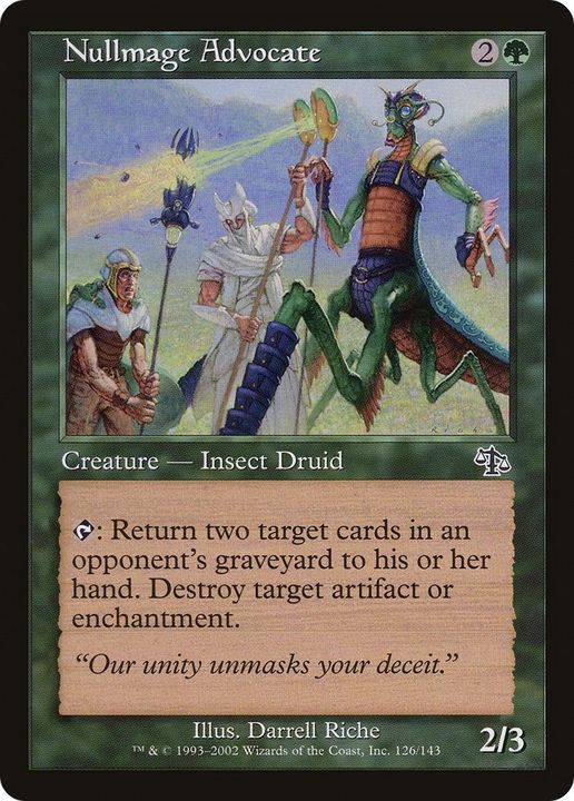 Nullmage Advocate in the group Magic the Gathering / Types / Colors / Green at Proxyprinters.com (10458)