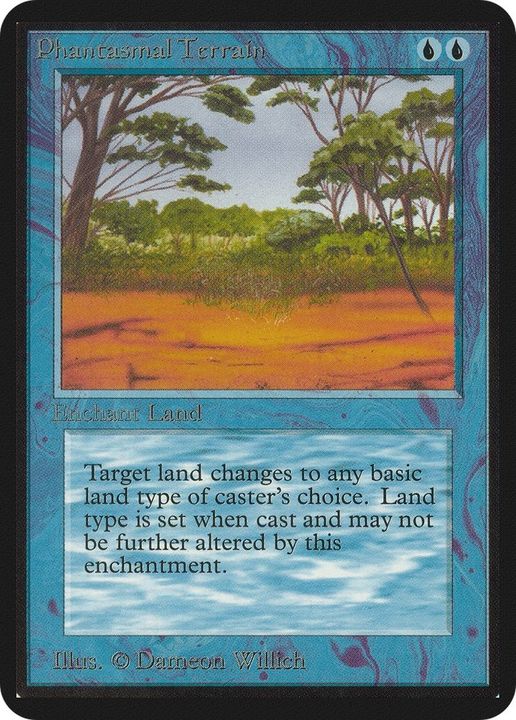 Phantasmal Terrain in the group Magic the Gathering / Types / Colors / Blue at Proxyprinters.com (10477)