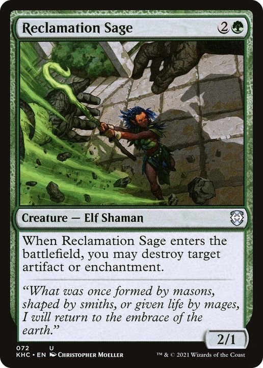 Reclamation Sage in the group Magic the Gathering / Types / Creatures / Elf at Proxyprinters.com (10508)