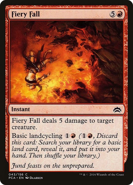 Fiery Fall in the group Magic the Gathering / Types / Colors / Red at Proxyprinters.com (10515)