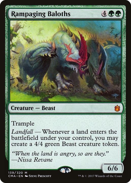 Rampaging Baloths in the group Magic the Gathering / Types / Colors / Green at Proxyprinters.com (10548)