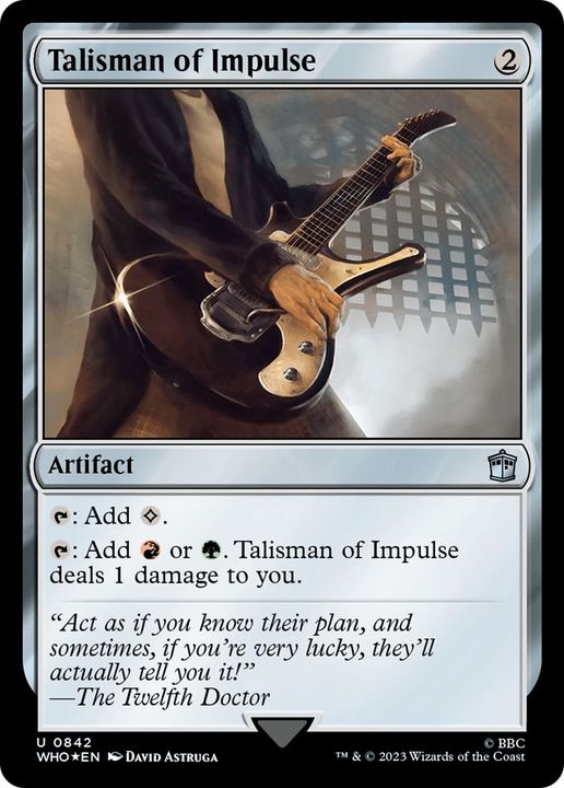 Talisman of Impulse in the group Magic the Gathering / Sets / Doctor Who at Proxyprinters.com (10553)