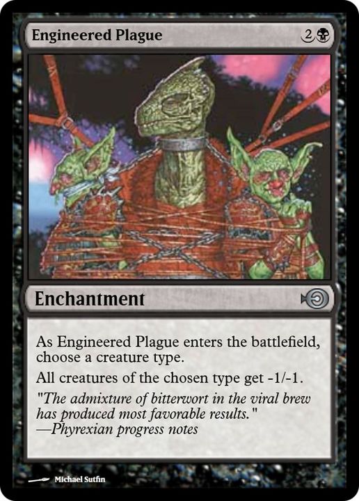 Engineered Plague in the group Magic the Gathering / Types / Enchantment / Enchantment at Proxyprinters.com (10556)