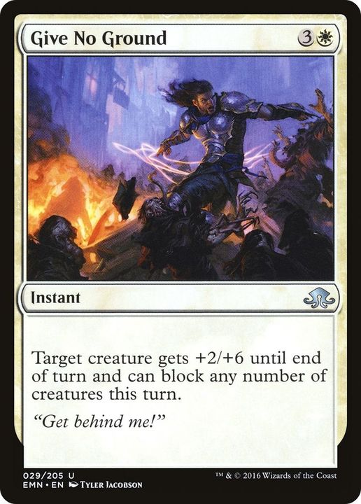 Give No Ground in the group Magic the Gathering / Types / Colors / White at Proxyprinters.com (10656)