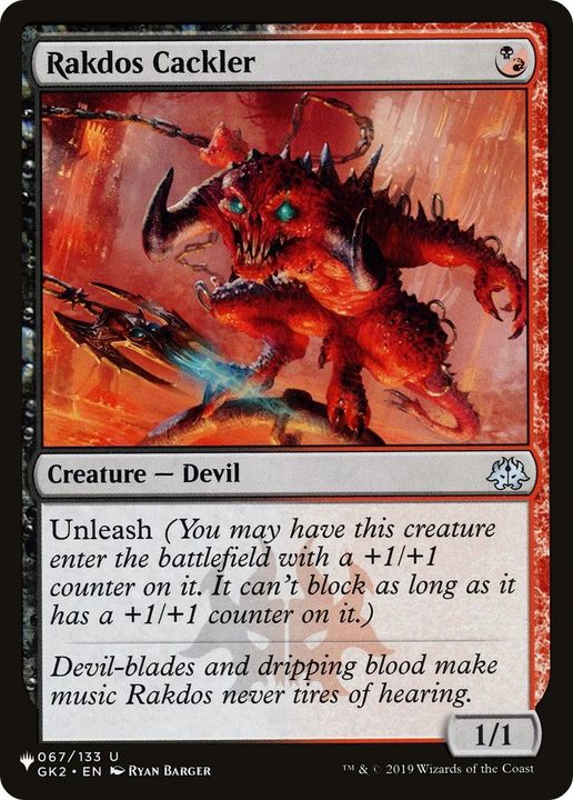 Rakdos Cackler in the group Magic the Gathering / Sets / The List at Proxyprinters.com (10675)