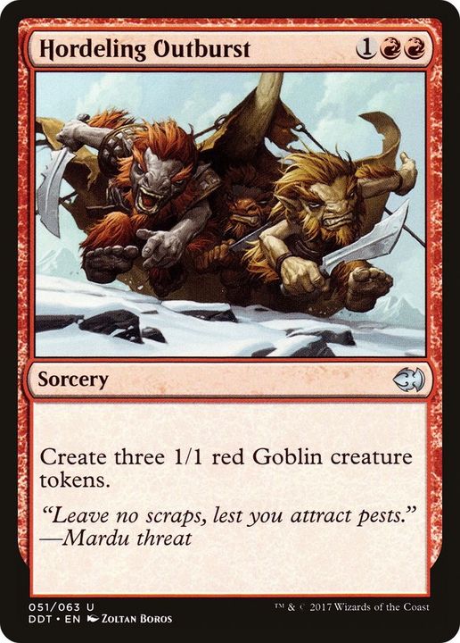 Hordeling Outburst in the group Magic the Gathering / Sets / Duel Decks: Merfolk vs. Goblins at Proxyprinters.com (10678)