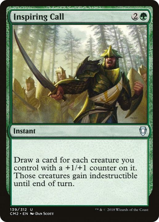 Inspiring Call in the group Magic the Gathering / Types / Colors / Green at Proxyprinters.com (10691)