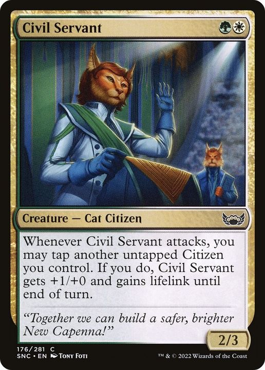 Civil Servant in the group Magic the Gathering / Types / Colors / Multicolors / G, W at Proxyprinters.com (10731)