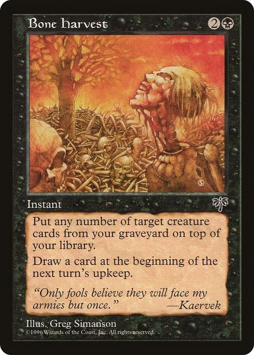 Bone Harvest in the group Magic the Gathering / Types / Colors / Black at Proxyprinters.com (10746)