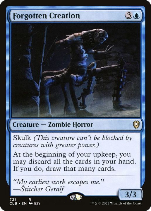 Forgotten Creation in the group Magic the Gathering / Types / Creatures / Zombie at Proxyprinters.com (10804)