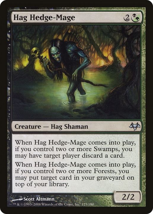 Hag Hedge-Mage in the group Magic the Gathering / Types / Colors / Multicolors / B, G at Proxyprinters.com (10828)