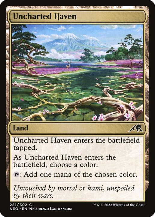 Uncharted Haven in the group Magic the Gathering / Sets / Kamigawa: Neon Dynasty at Proxyprinters.com (10837)