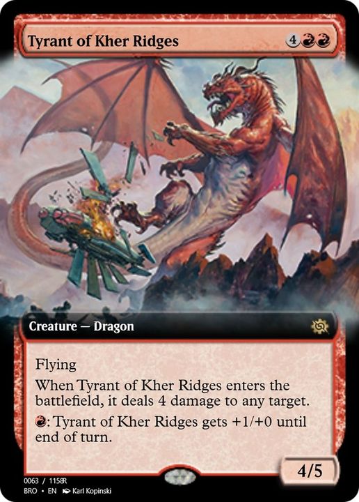 Tyrant of Kher Ridges in the group Magic the Gathering / Types / Colors / Red at Proxyprinters.com (10877)