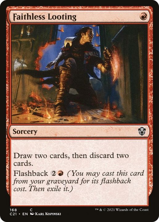 Faithless Looting in the group Magic the Gathering / Sets / Commander 2021 at Proxyprinters.com (10880)