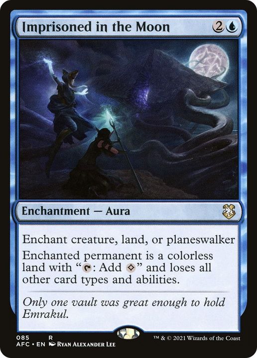 Imprisoned in the Moon in the group Magic the Gathering / Types / Colors / Blue at Proxyprinters.com (10927)