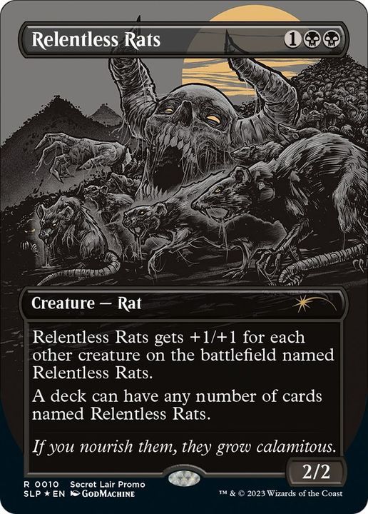 Relentless Rats in the group Magic the Gathering / Types / Colors / Black at Proxyprinters.com (10955)