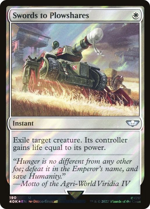 Swords to Plowshares in the group Magic the Gathering / Types / Colors / White at Proxyprinters.com (10987)