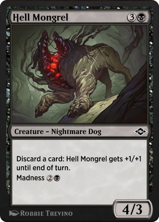 Hell Mongrel in the group Magic the Gathering / Types / Colors / Black at Proxyprinters.com (10988)