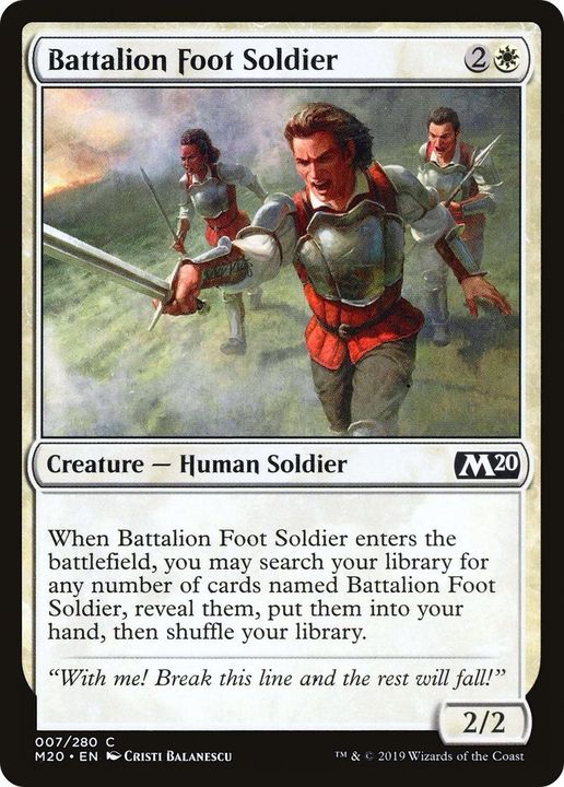 Battalion Foot Soldier in the group Magic the Gathering / Types / Creatures / Human at Proxyprinters.com (10994)